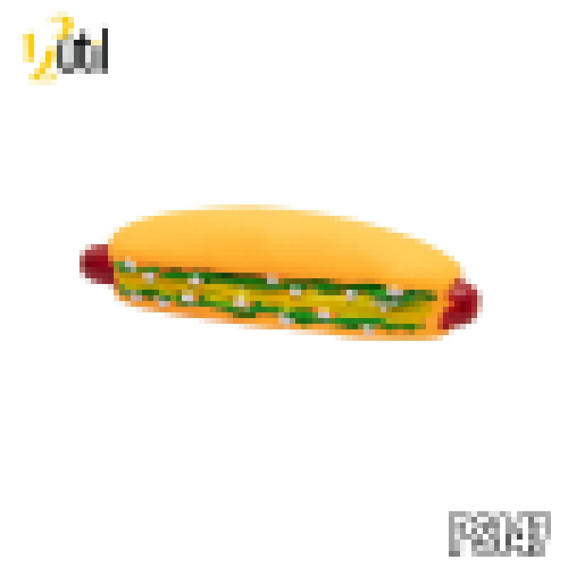 Brinquedo pet - mordedor hot dog com som 26cm