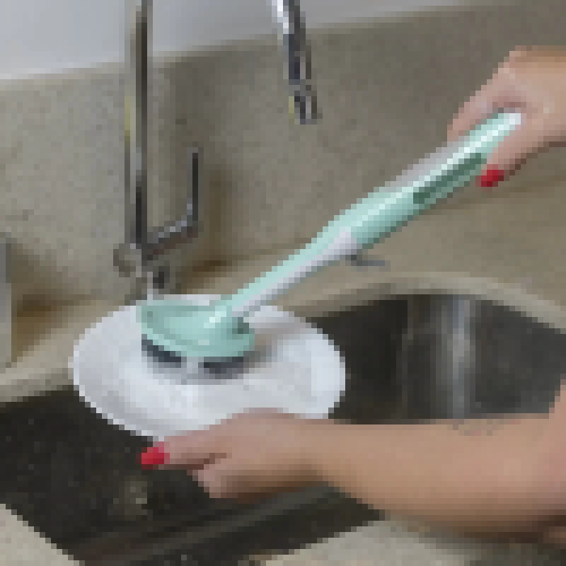 Escova de limpeza 2 em 1, c/dispenser p/detergente