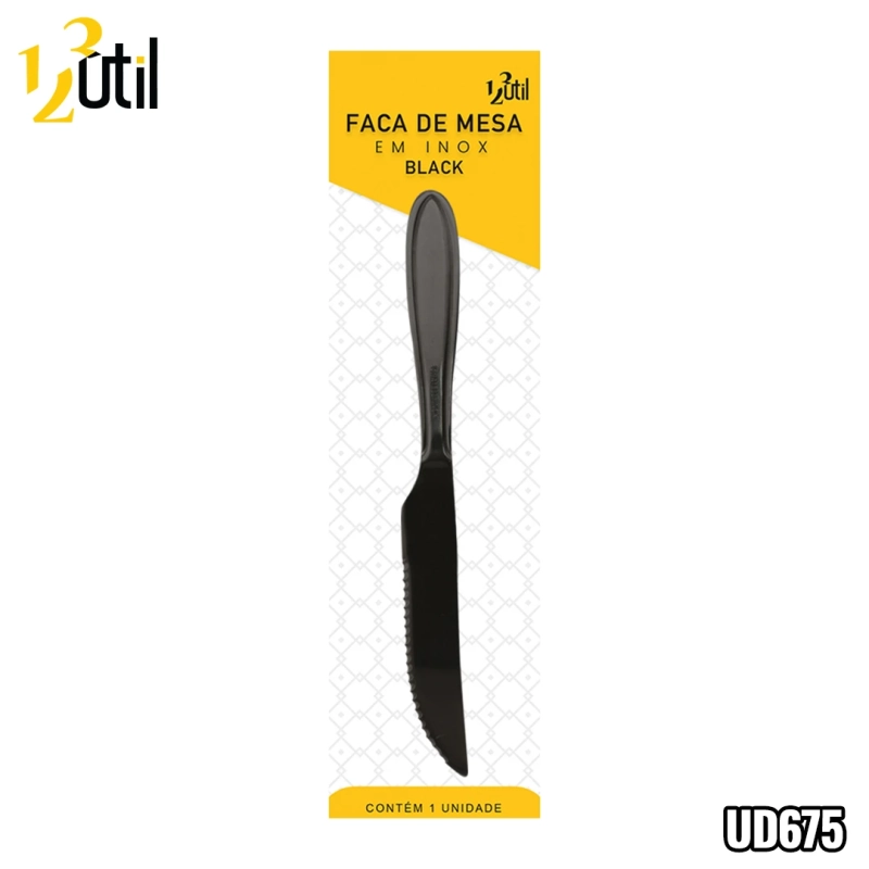 Faca de mesa aço inox - black