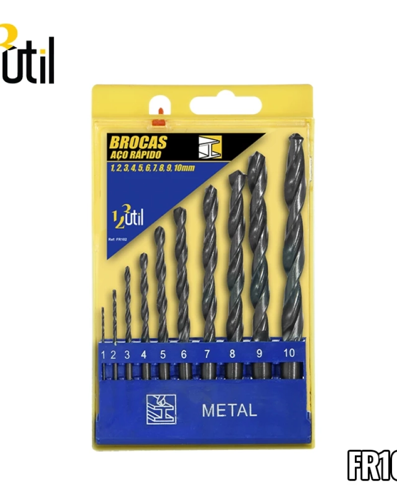 Brocas aço rapido jg c/ 10 pcs