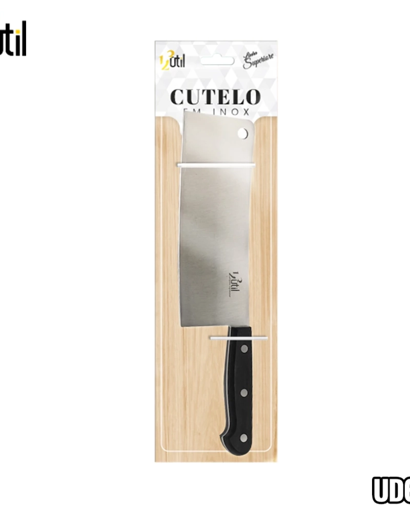 Cutelo em inox - 8" - cabo abs preto - superiore