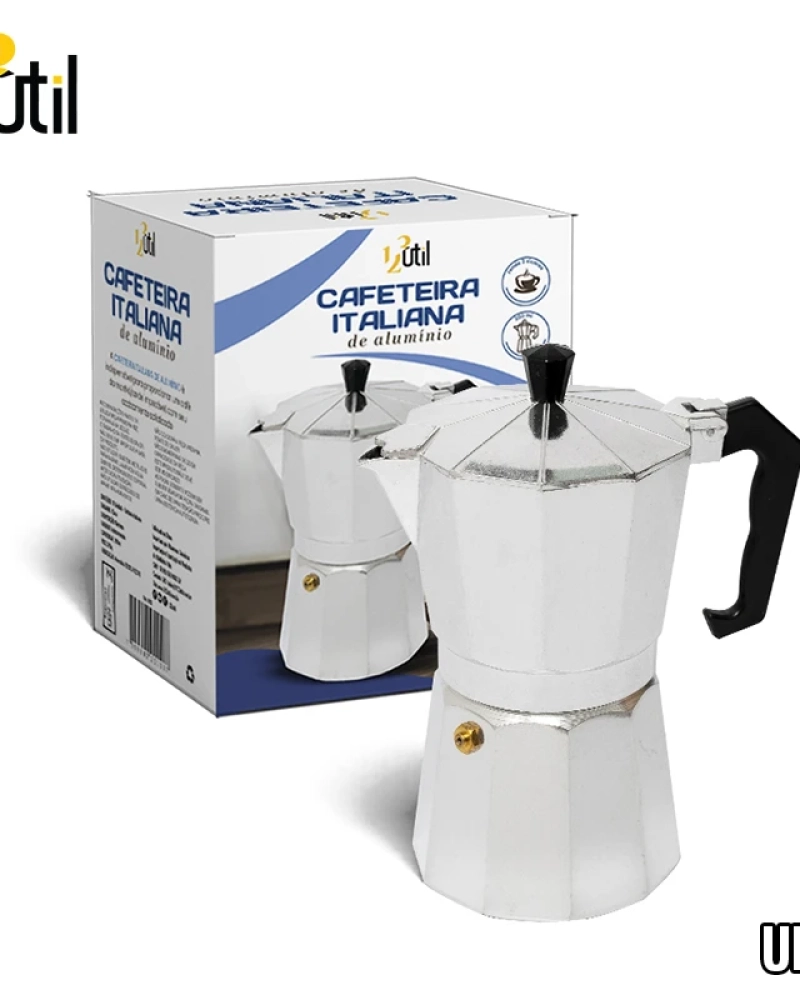 Cafeteira italiana de alum p/ 6 xicaras 300ml