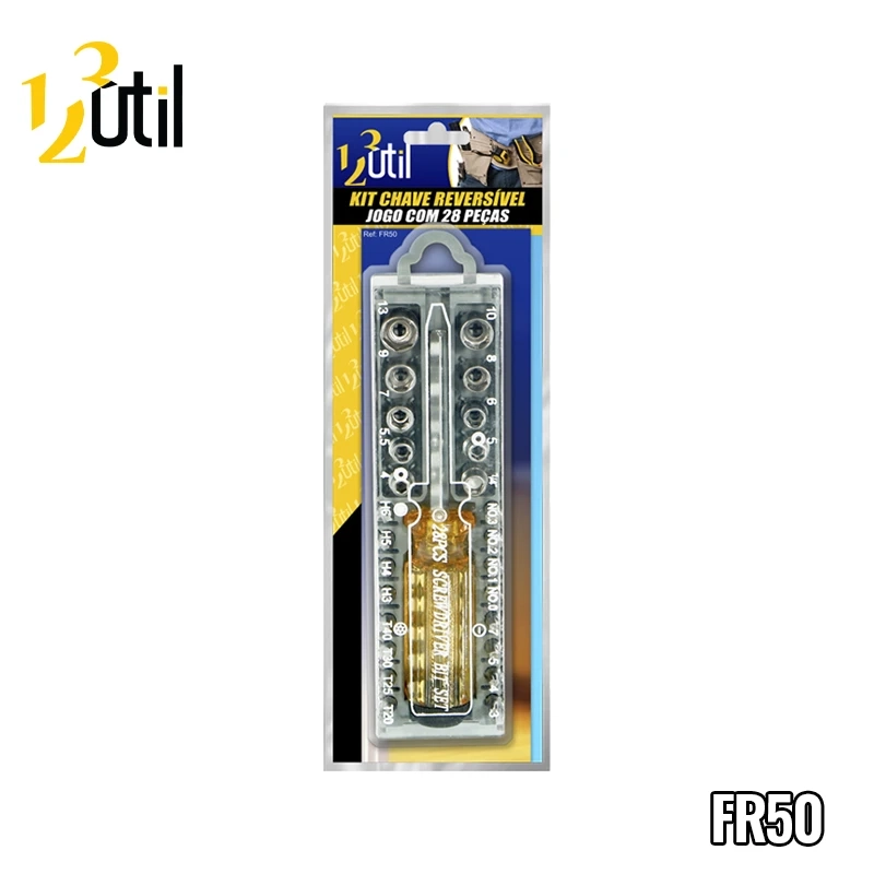 Chave reversivel jogo c/ 28 pcs