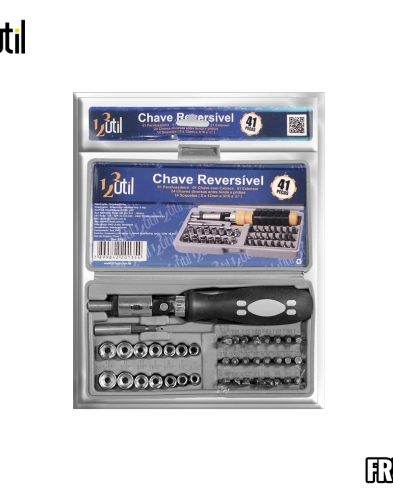 Chave reversivel jg com 41 pcs