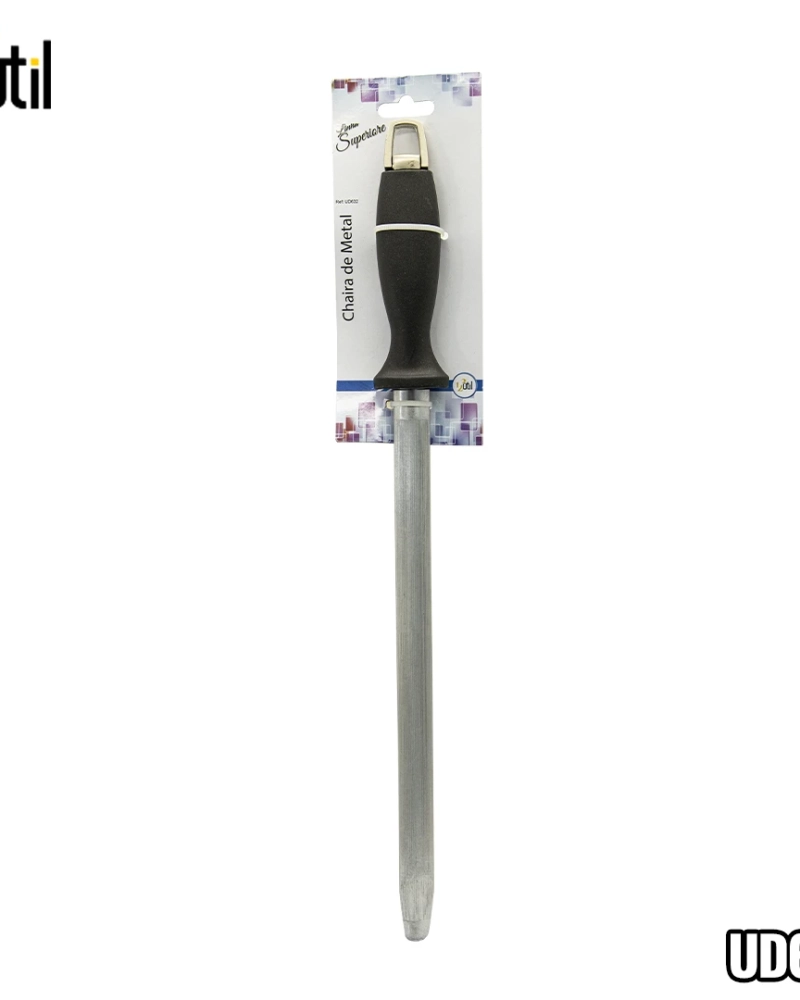 Chaira de metal 12" 19x8mm cabo preto - superiore