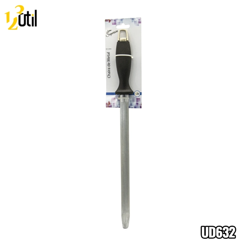 Chaira de metal 12" 19x8mm cabo preto - superiore