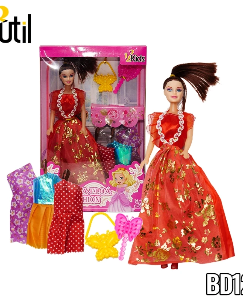 Boneca eloá 28cm fashion 6pcs cx.31.5*20*4.5cm