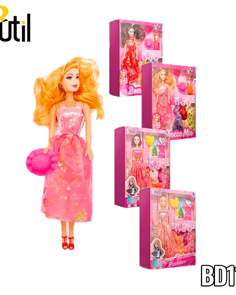 Boneca mia 28cm fashion mommy 7pcs cx.32*22*4.5cm