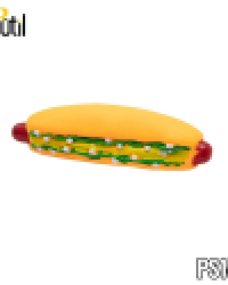 Brinquedo pet - mordedor hot dog com som 26cm