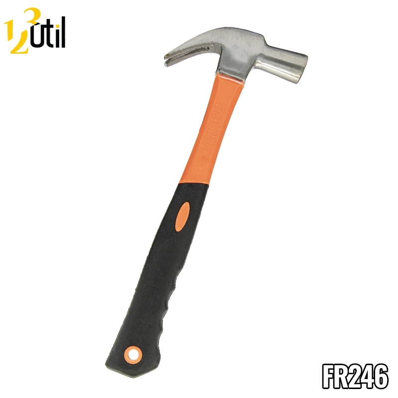 Martelo c/ cabo de fibra, 27mm, 500 g