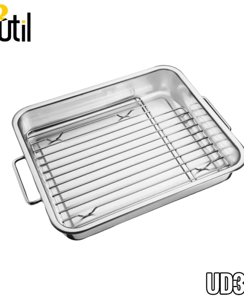 Assadeira com grelha inox 25cm - linha classic