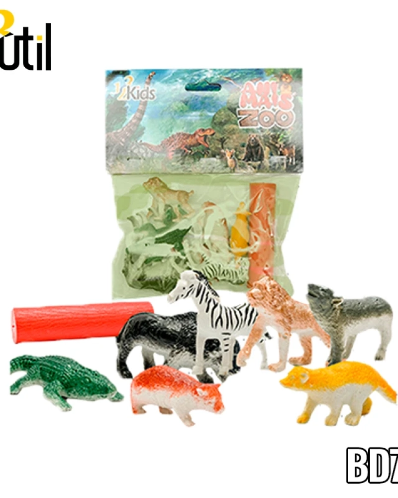 Animais da floresta 6pcs - brinquedo de plástico