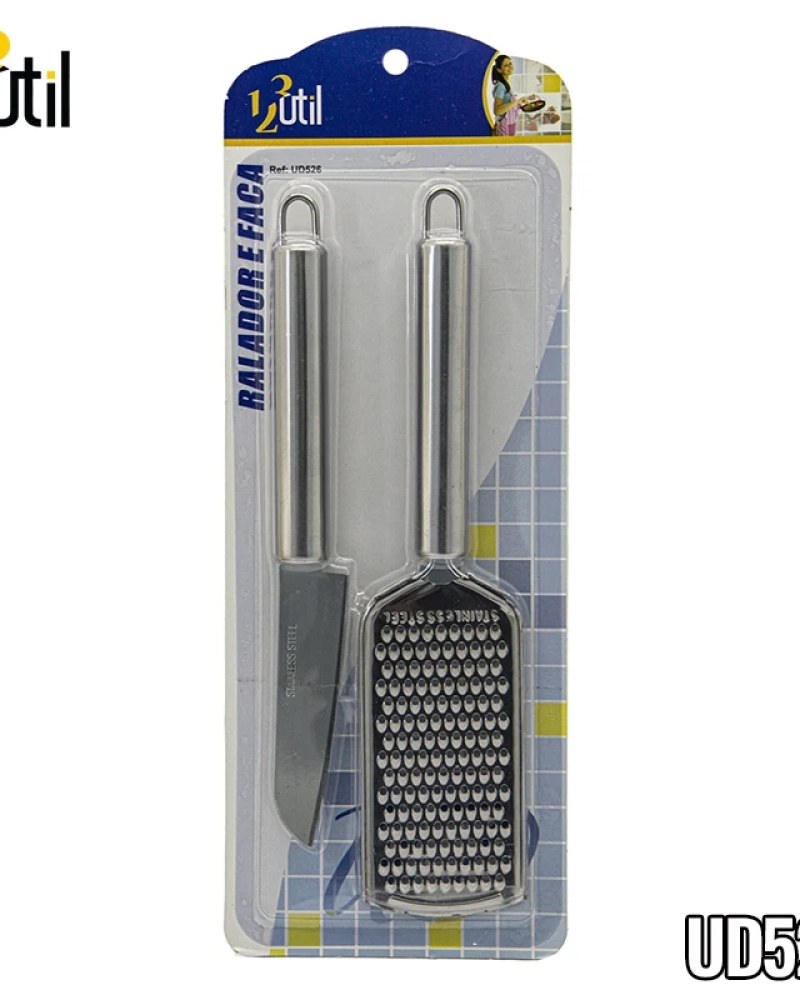 Ralador e faca - jogo de cozinha - 2 pcs