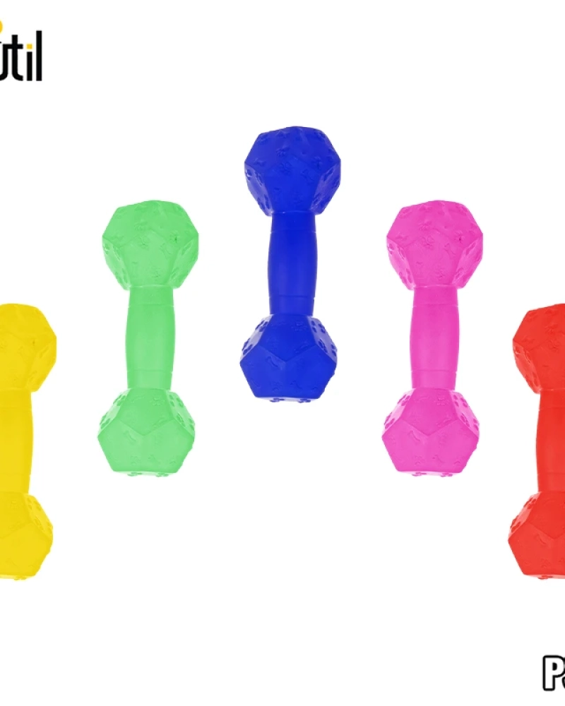 Brinquedo pet - haltere de borracha