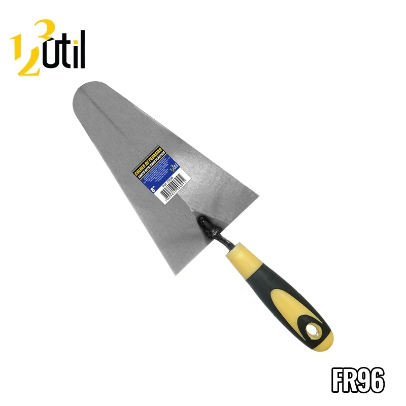 Colher pedreiro canto reto c/ cb plst 9''