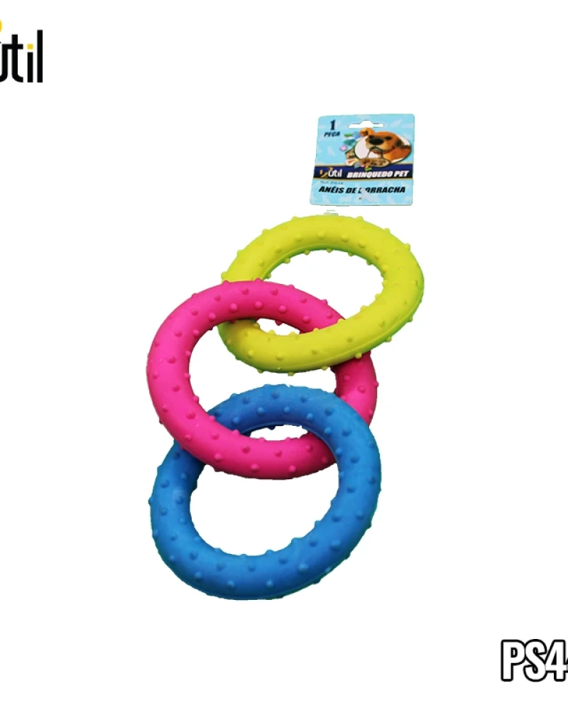 Brinquedo pet - aneis de borracha