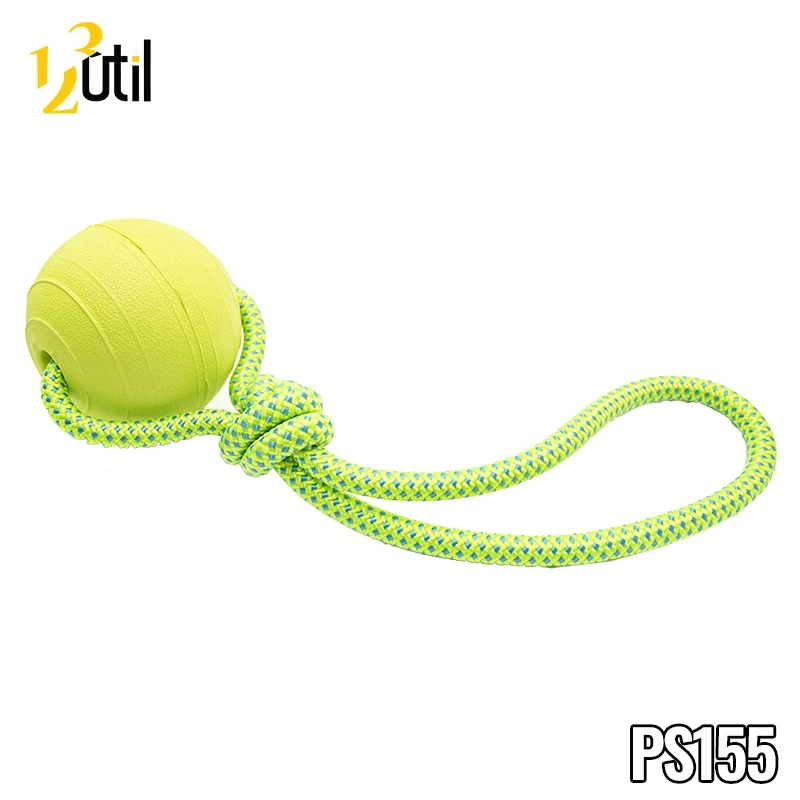 Brinquedo pet - mordedor bola com corda 7,5cm