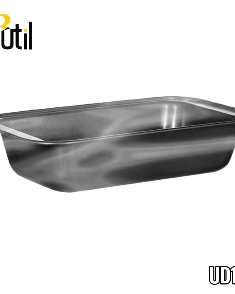 Forma retang de metal p/ pao med 27,5*15*6cm 200g