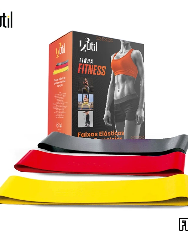 Faixas elásticas para exercício 3pcs