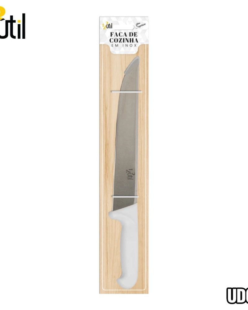 Faca de cozinha cabo branco 10" 2,3mm - superiore