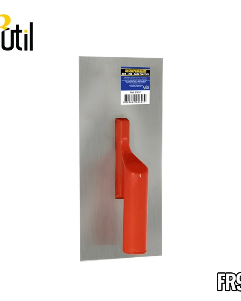 Desempenadeira aco lisa cb plst 28*12 cm