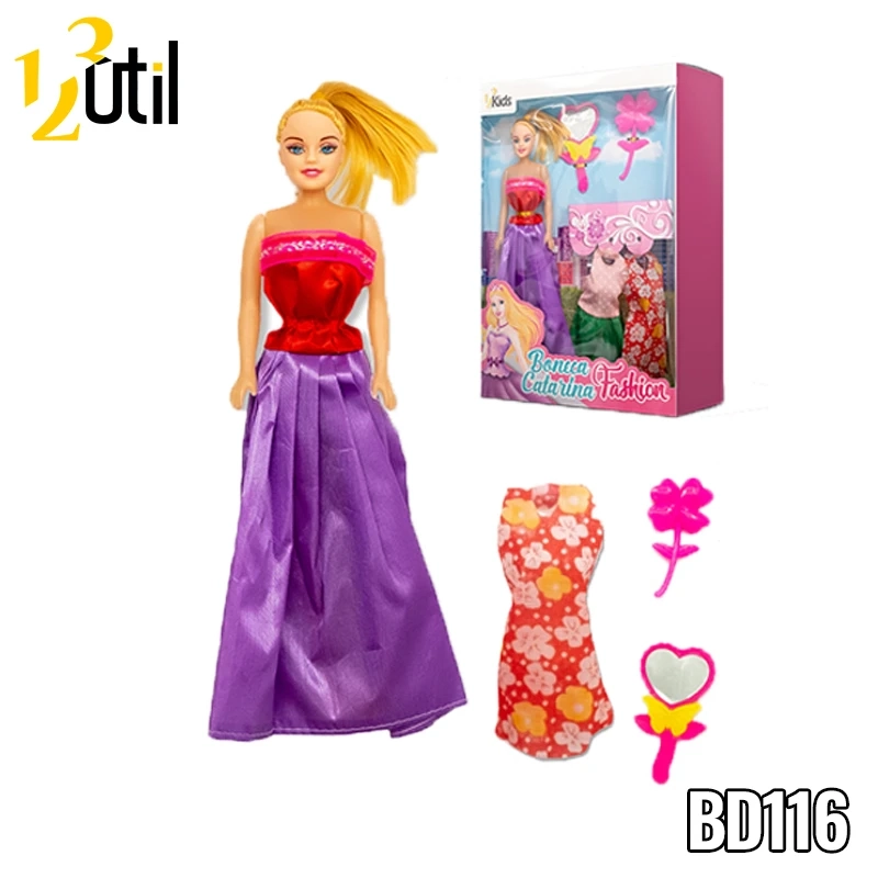 Boneca catarina 28cm fashion 6pcs cx32*22*5cm