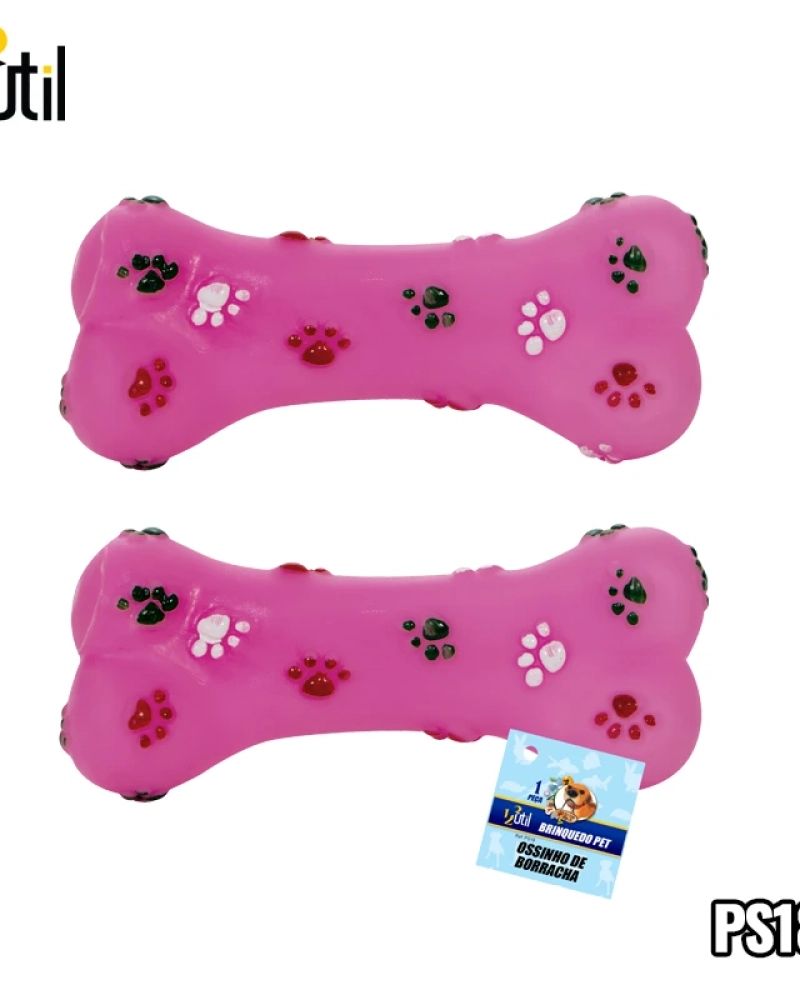 Brinquedo pet - ossinho de borracha 19*7,5cm