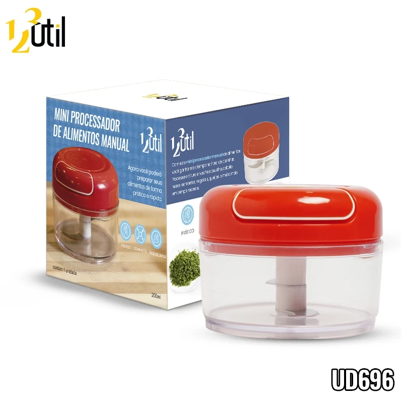 Mini processador manual de alimentos 200ml