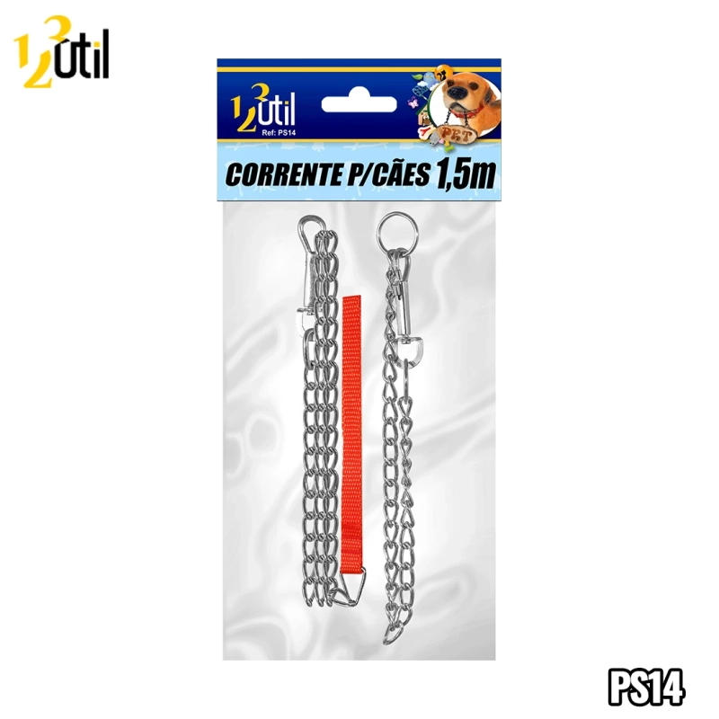 Corrente para cachorro 1,5 m 3 mm