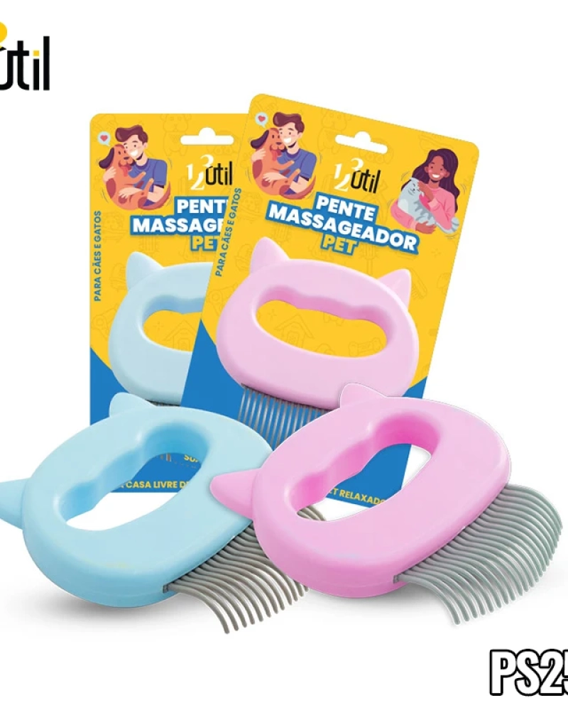 Pente massageador pet - 9*10cm