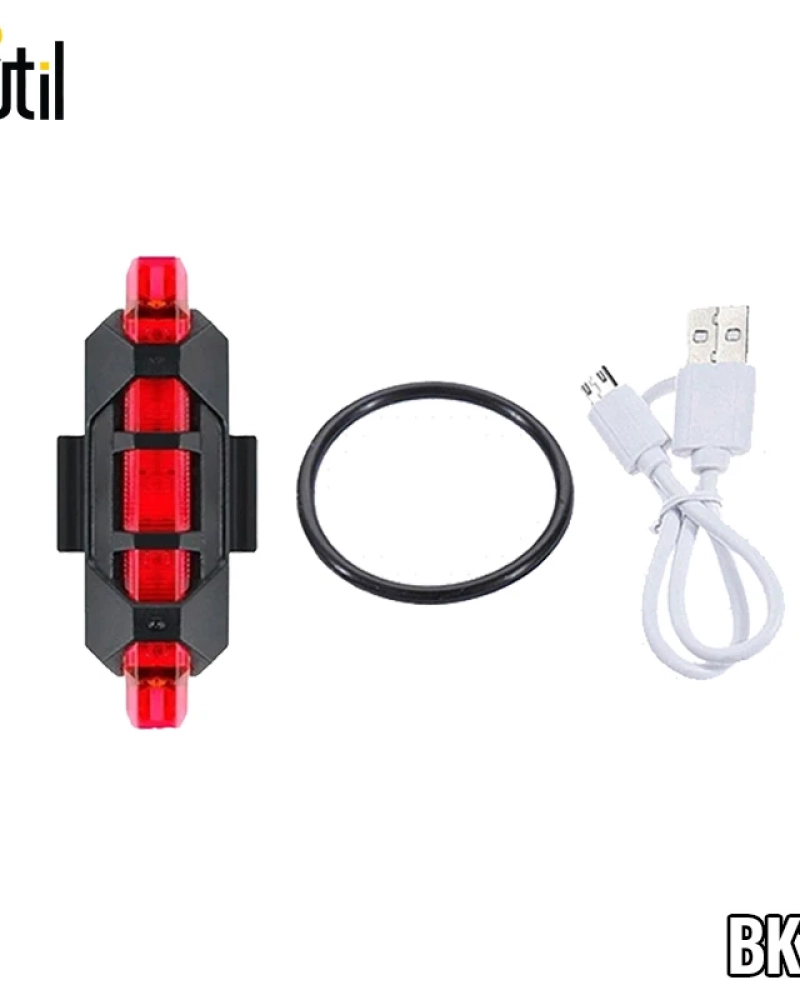 Lanterna traseira para bicicleta recarregável