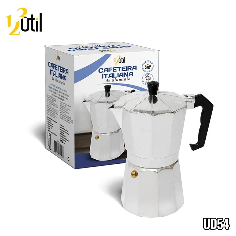 Cafeteira italiana de alum p/ 6 xicaras 300ml