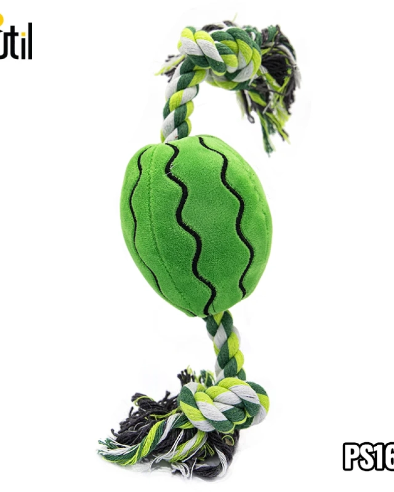Brinquedo pet - pelúcia bola com corda 35cm