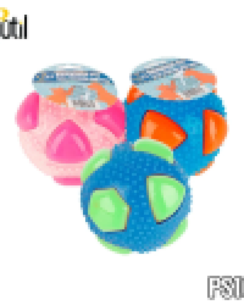 Brinquedo pet - bola colorida com som 8cm