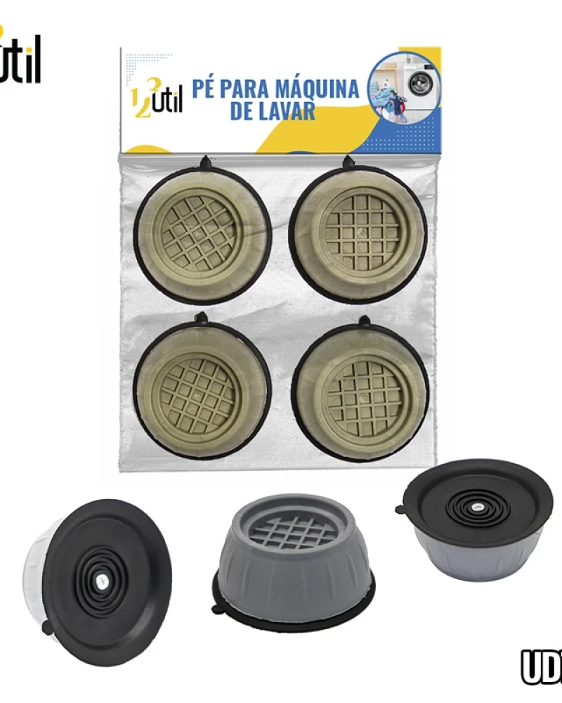Pé p/ maquina de lavar-almofada anti vibração 4pcs