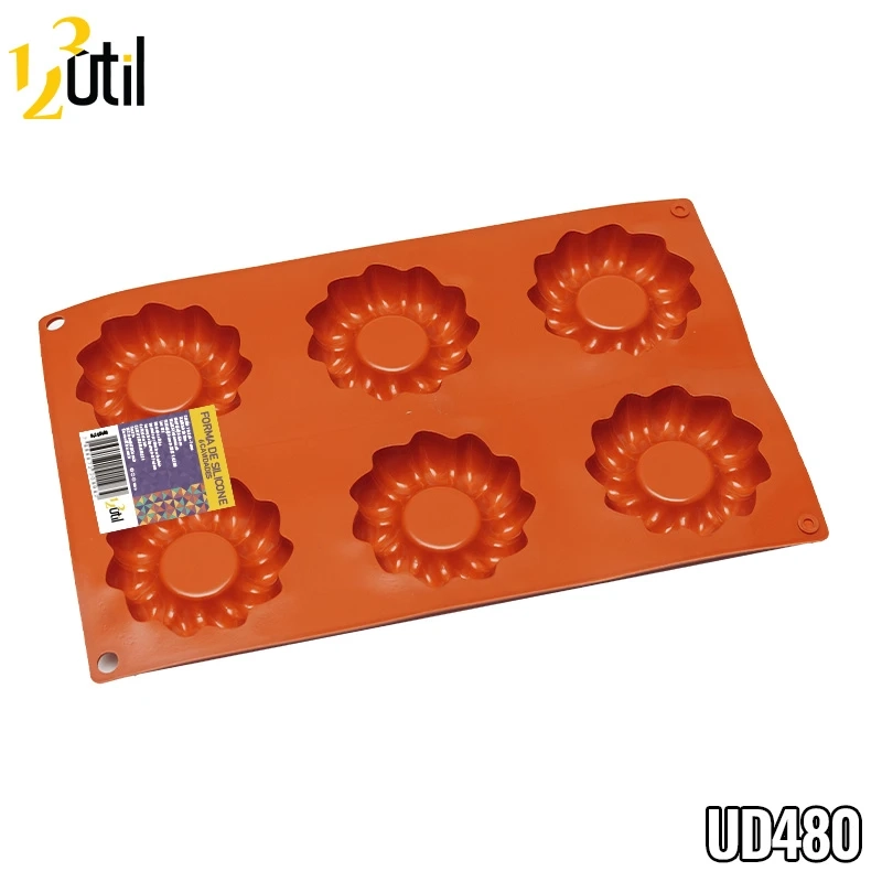 Forma de silicone 27x17cm, 6 cavidades