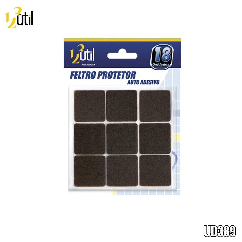 Feltro para moveis quadrado c/ 18 unidades