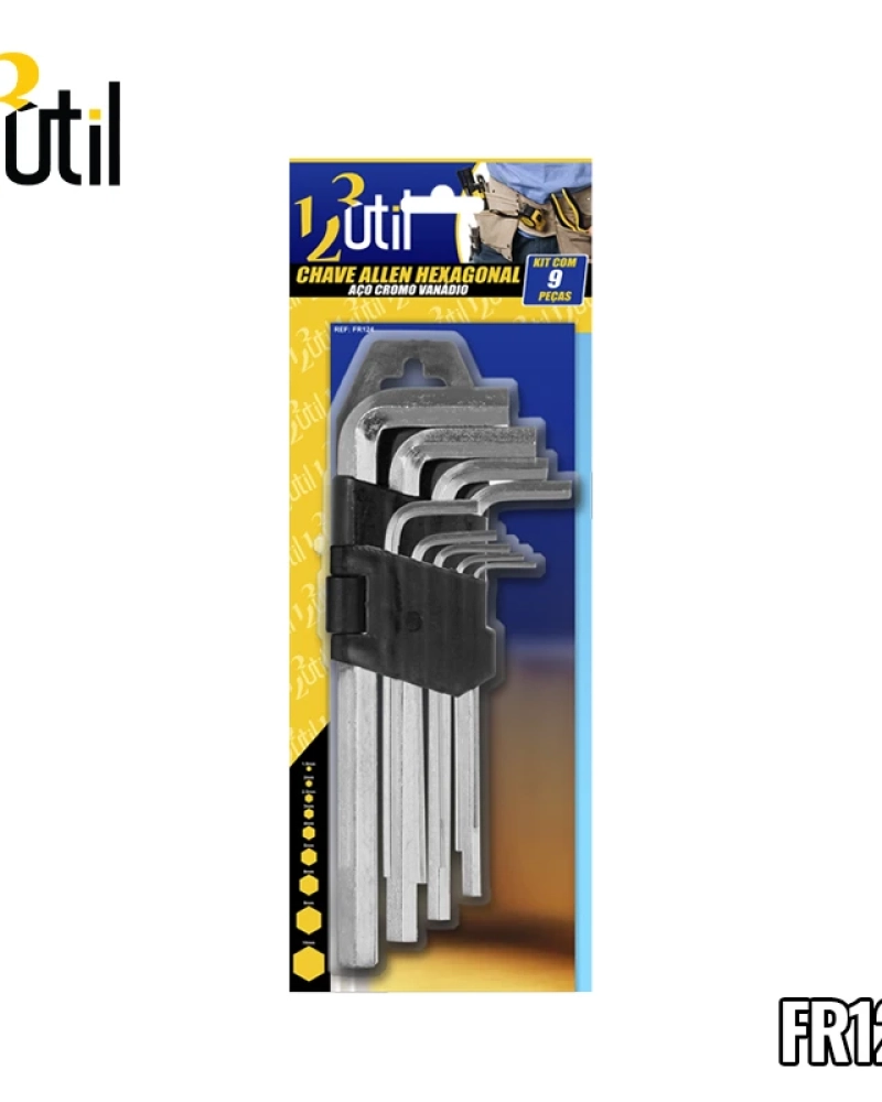 Chave allen hexagonal 9 pcs