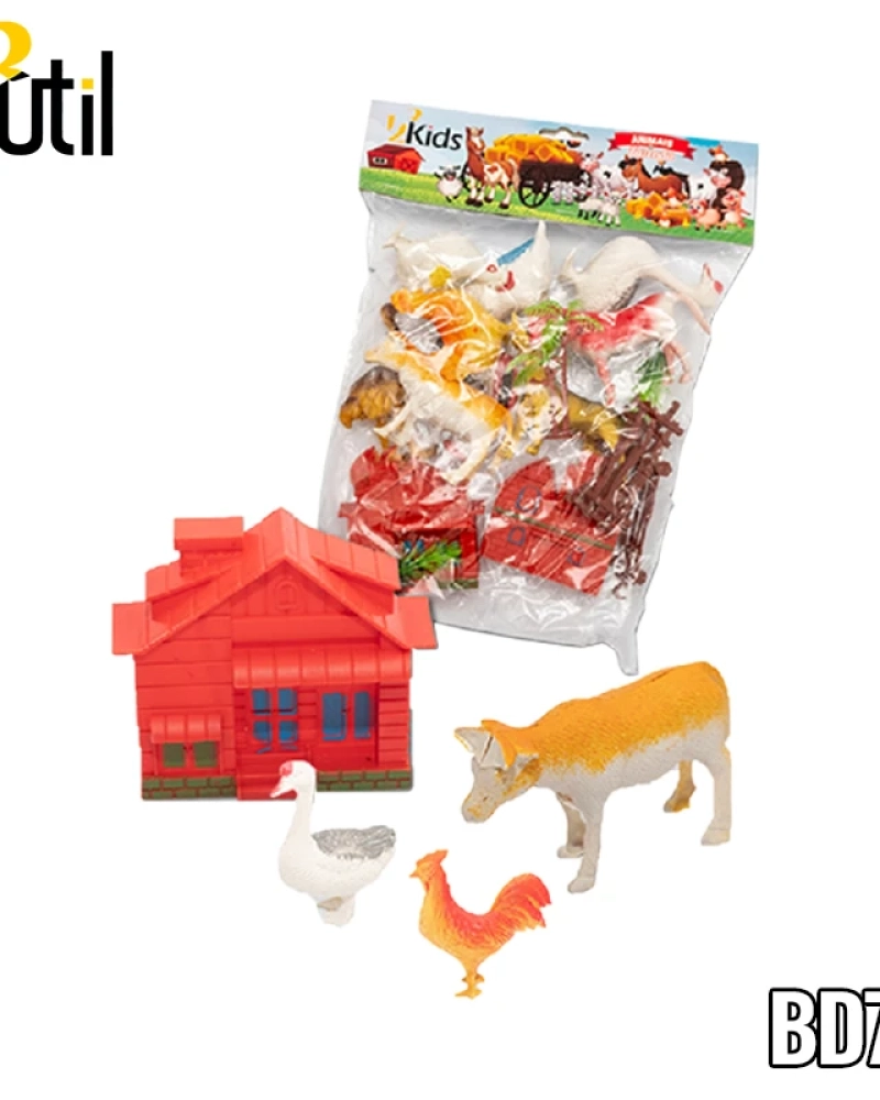 Animais da fazenda 10pcs - brinquedo de plástico