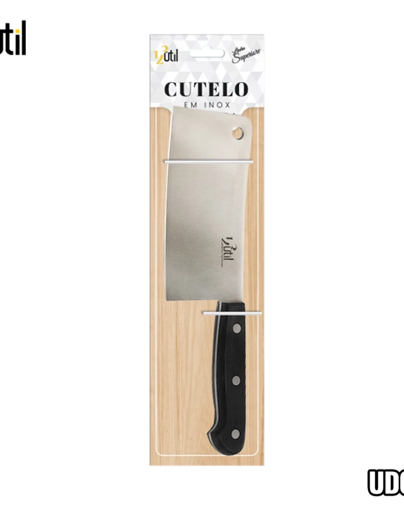 Cutelo em inox  6" - cabo abs preto - superiore