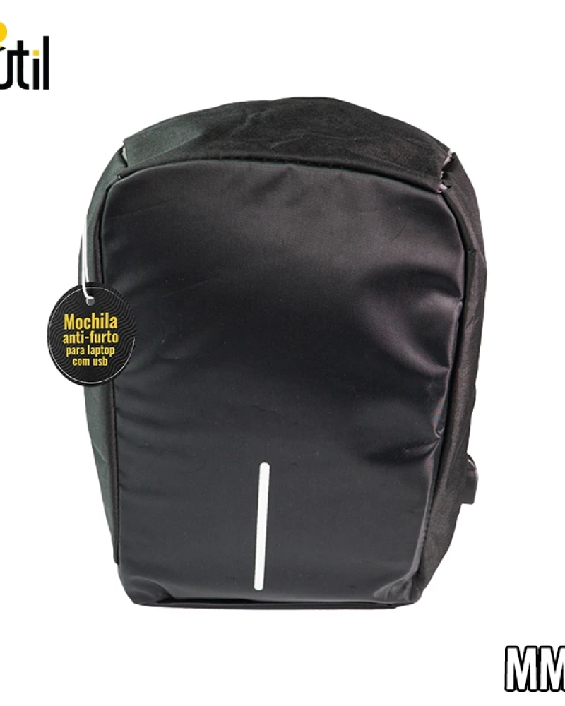 Mochila anti furto para laptop c/usb 43cm