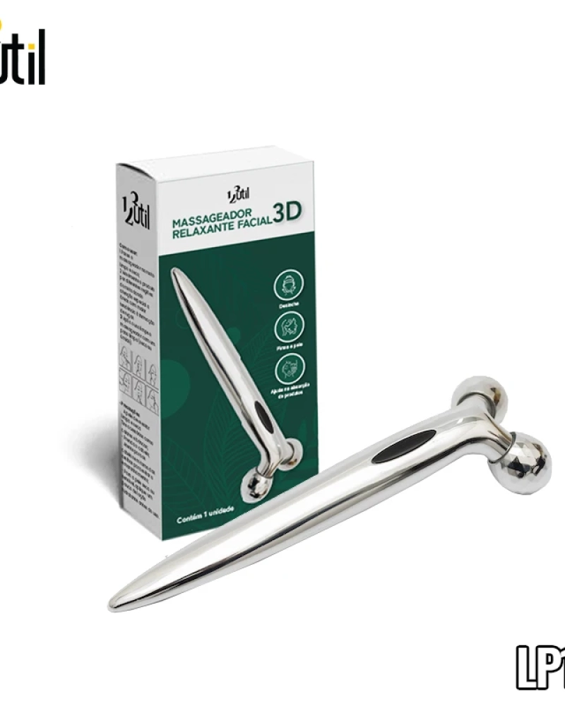 Massageador facial 3d - 15x5x3cm