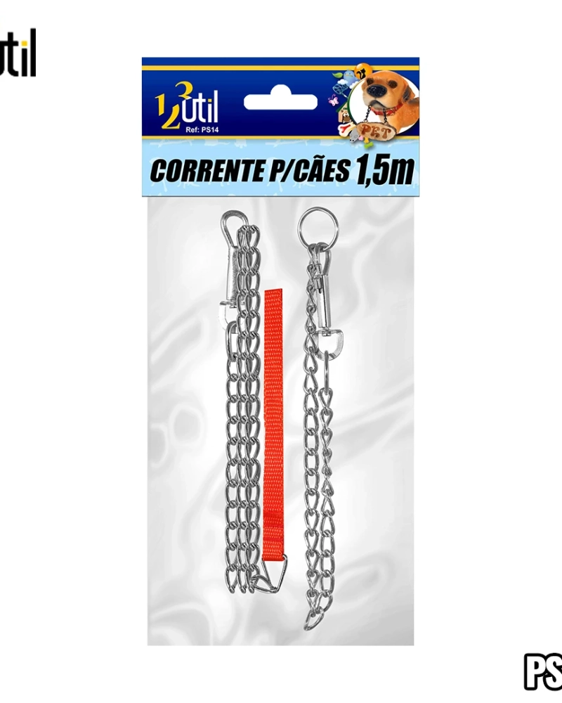 Corrente para cachorro 1,5 m 3 mm