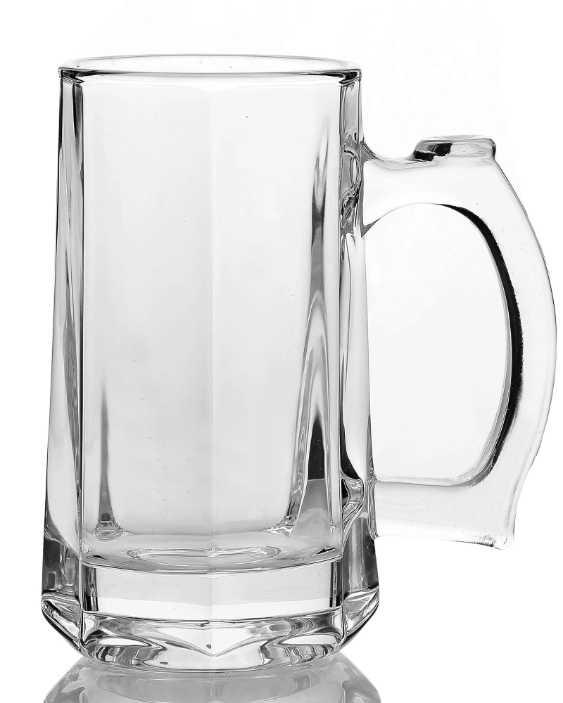Caneca oslo de vidro para chopp 360ml 7,5*4,6cm