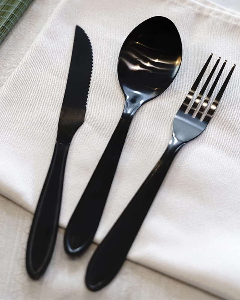Colher de mesa aço inox - black 19cm
