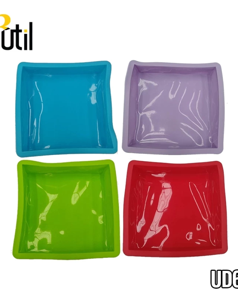 Forma de silicone quad p/ bolo 25,5*25,5*5,5 cm