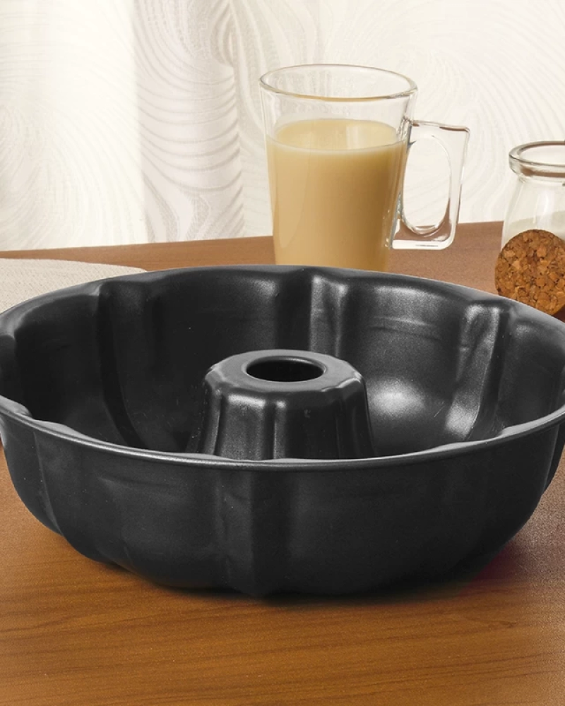 Forma redo de metal p/ pudim gd 24*6,5cm 370g