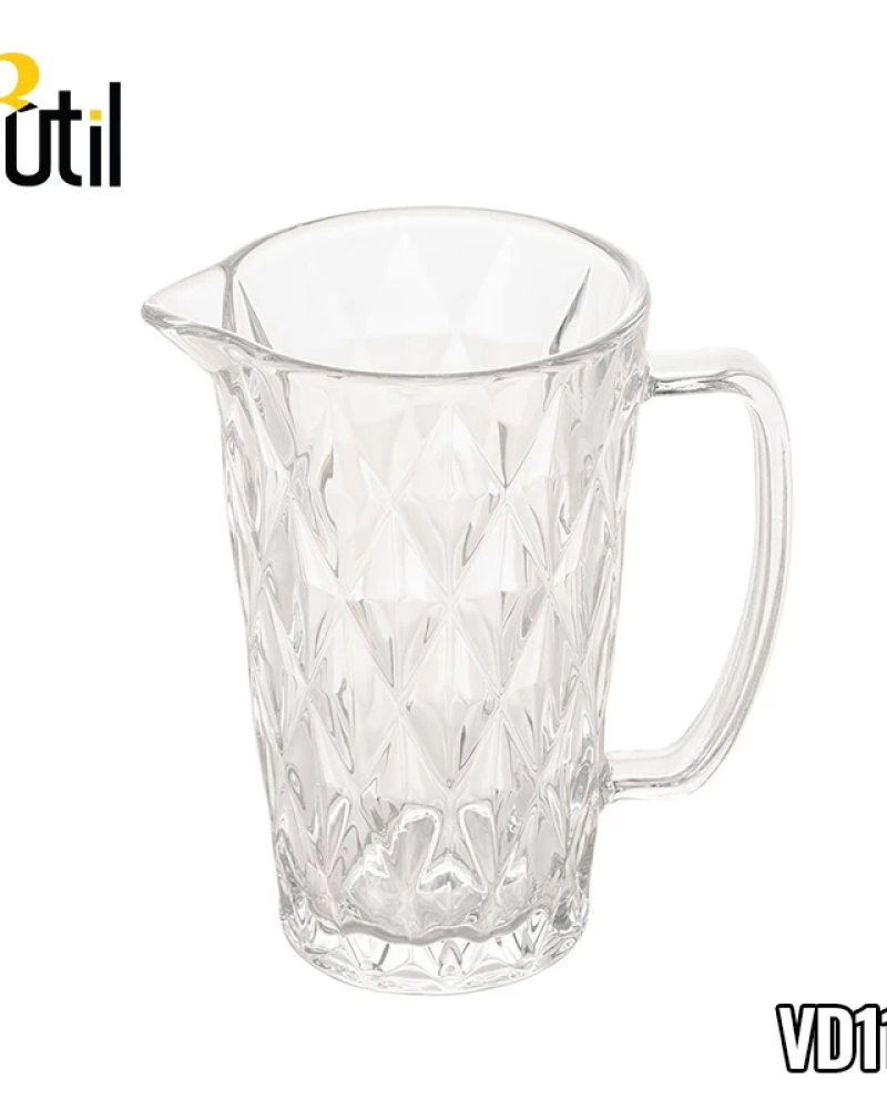 Jarra de vidro diamante 1,2l - 20,2*12,6cm