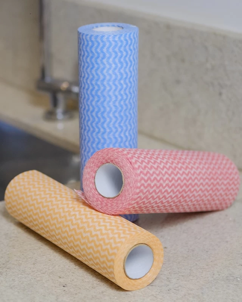 Pano multiuso p/ limpeza-rolo c/ 50pcs 123clean