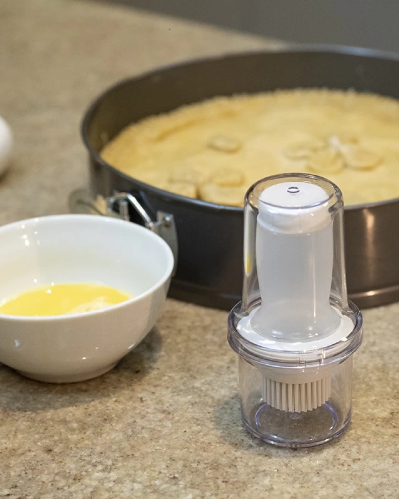 Pincel culinário silicone c/ reservatório 13*6cm